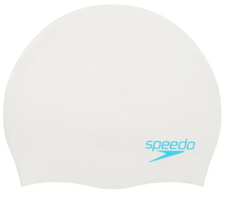 Шапка для плавання Speedo силікон One Size біла для дітей