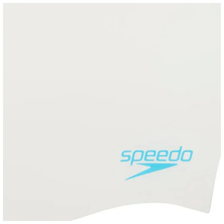 Шапка для плавання Speedo силікон One Size біла для дітей