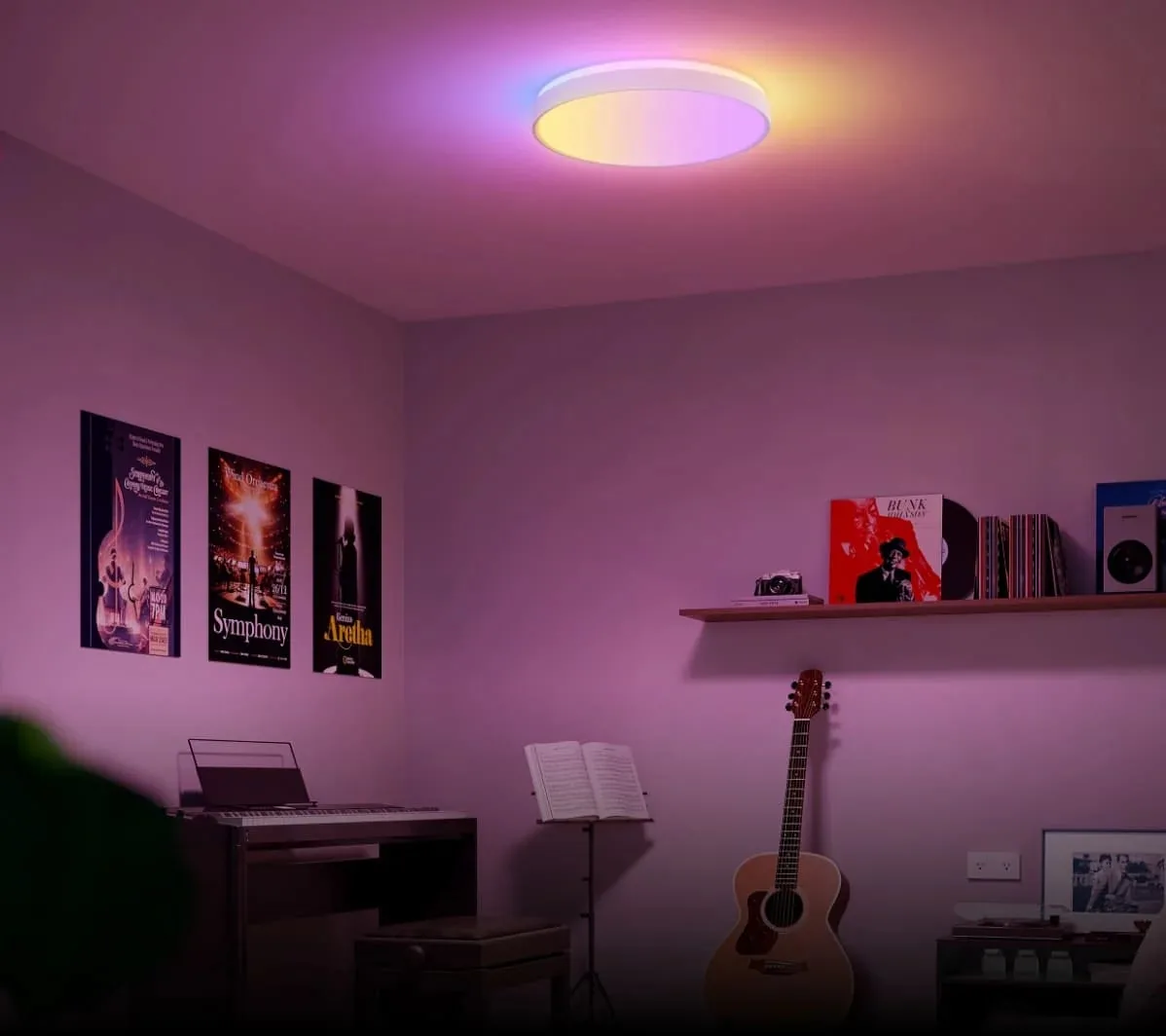 Потолочный светильник Govee 38 см Smart Ceiling Light Pro, RGBICWW, WI-FI/Bluetooth, белый