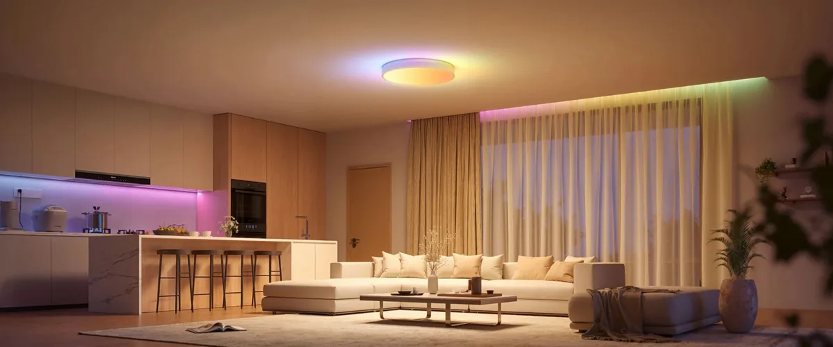 Потолочный светильник Govee 38 см Smart Ceiling Light Pro, RGBICWW, WI-FI/Bluetooth, белый