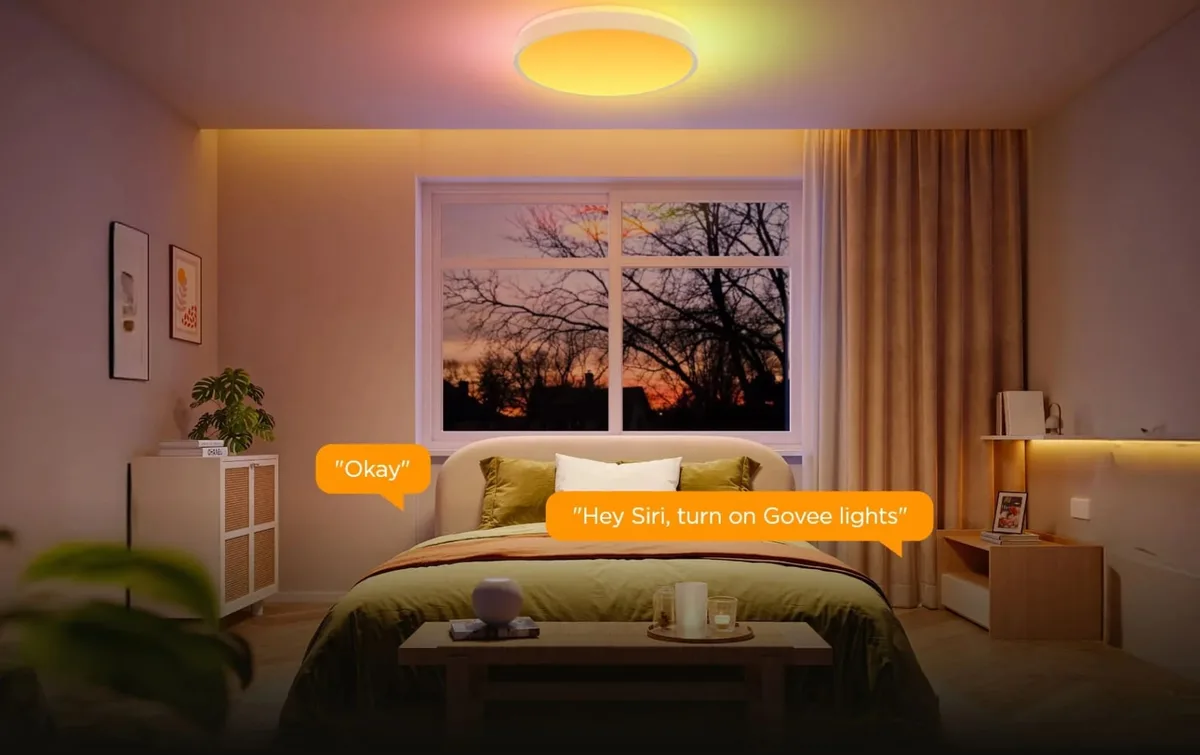 Потолочный светильник Govee 38 см Smart Ceiling Light Pro, RGBICWW, WI-FI/Bluetooth, белый