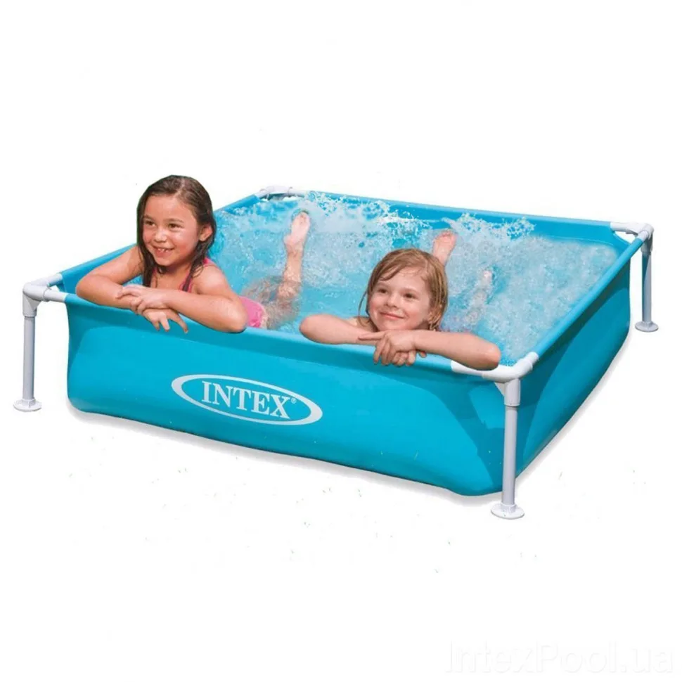 Бассейн каркасный Intex ПВХ 122х122х30 см Синий