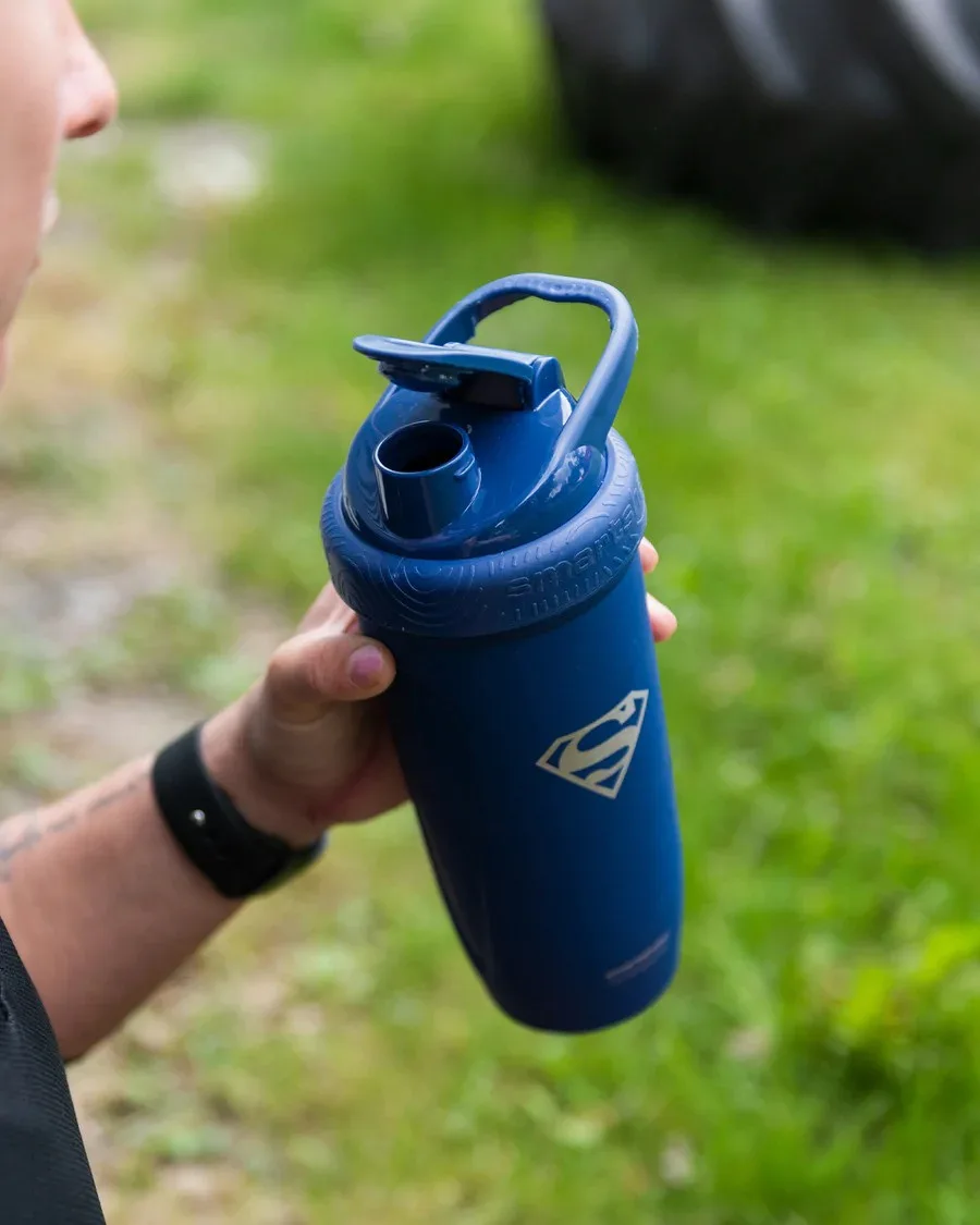 Шейкер спортивний SmartShake нержавіюча сталь 900 мл синій