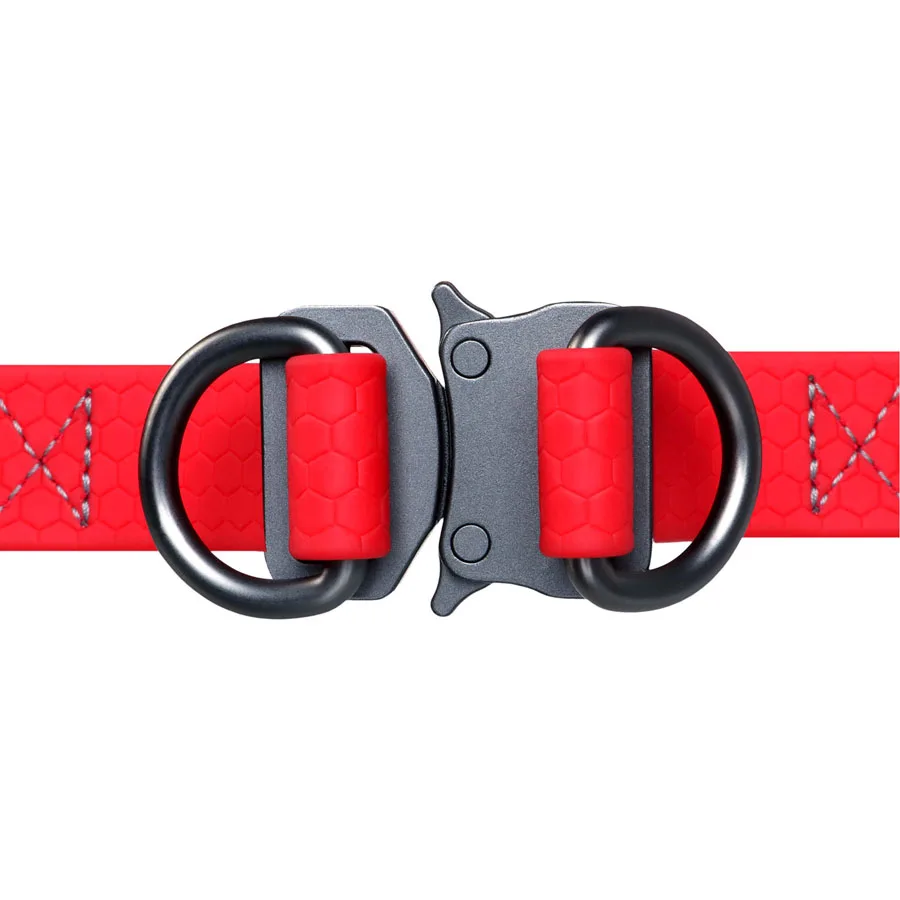 Шлея WAUDOG Waterproof XS 15 мм металевий фастекс червона Collartex