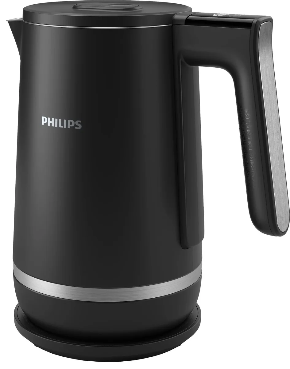 Електрочайник Philips Series 7000, Strix, з двошаровими стінками, 6 температурних режимів, чорний.