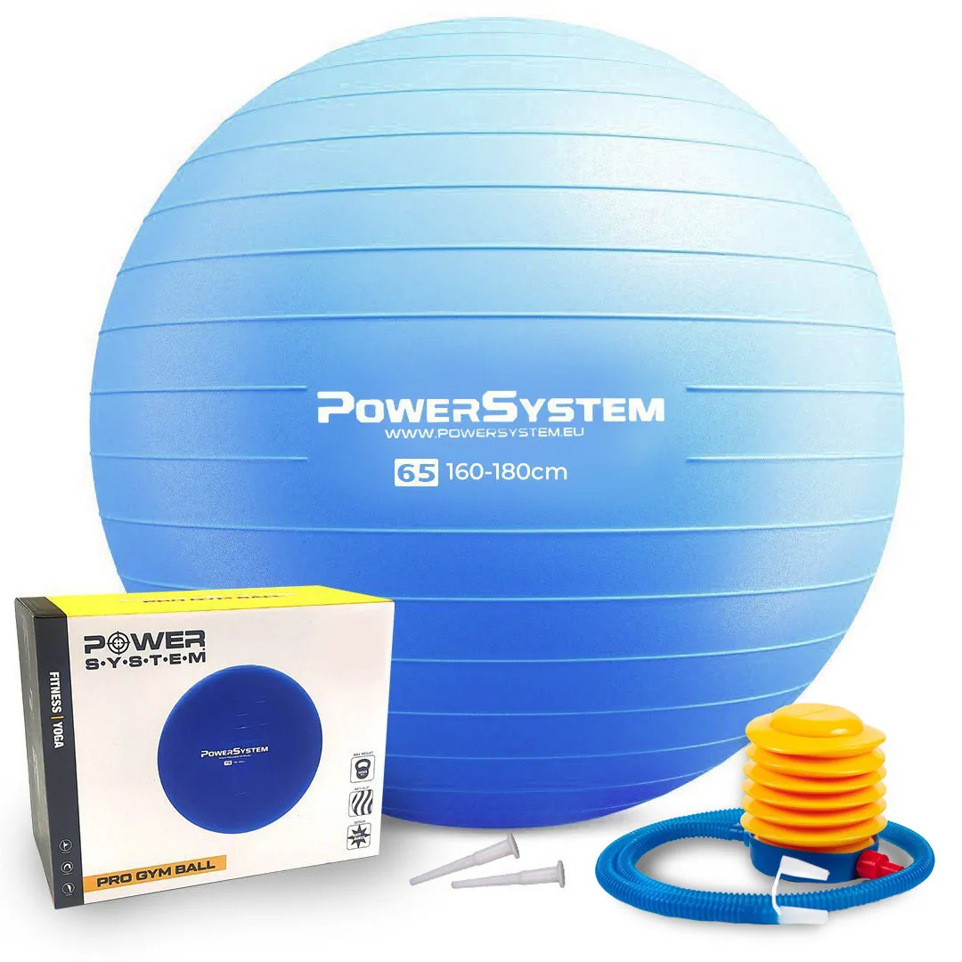 М'яч для фітнесу Active Point PVC 65 см Синій
