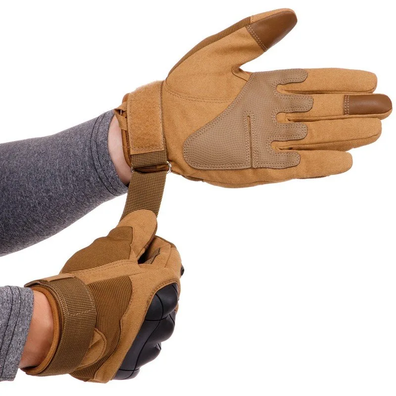 Тактические перчатки EasyFit искусственная кожа XL койот