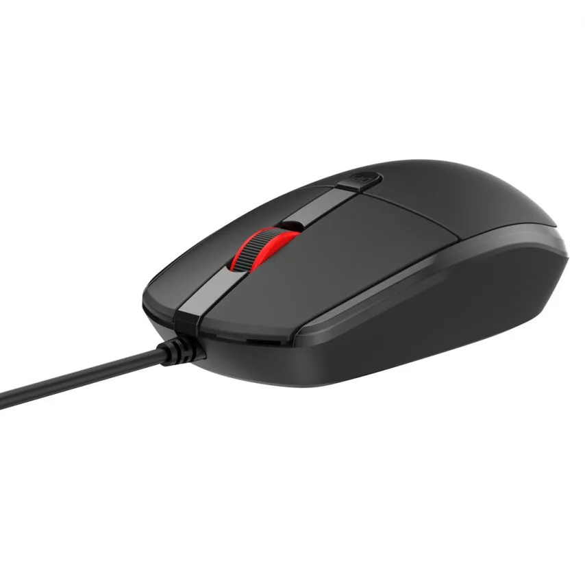 Мишка дротова XO USB чорна 3 кнопки