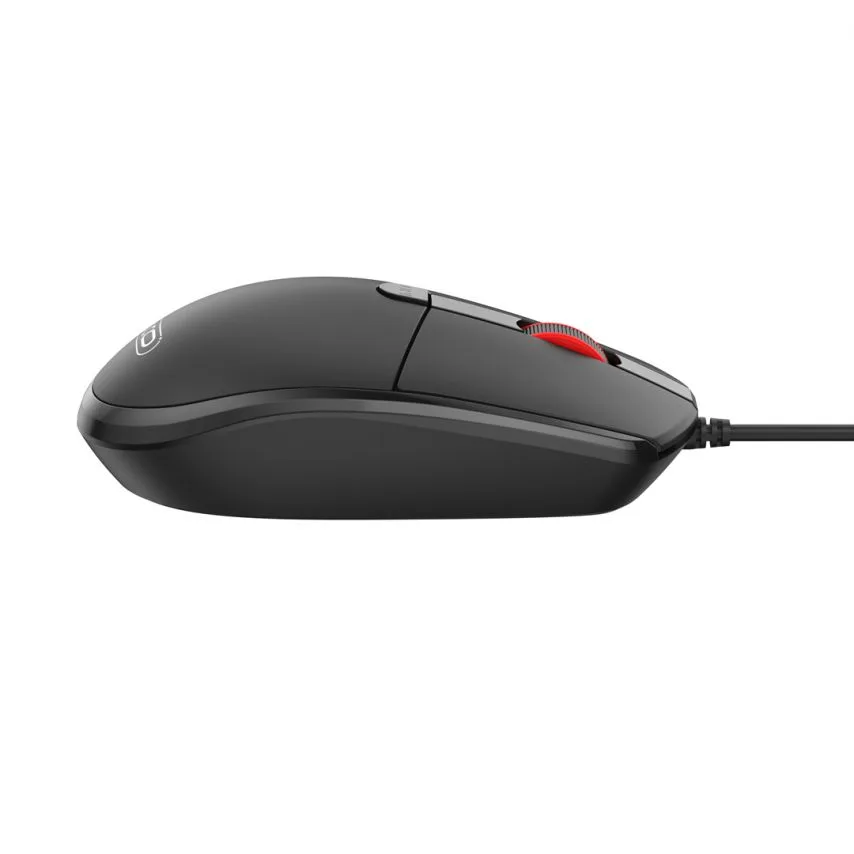 Мишка дротова XO USB чорна 3 кнопки