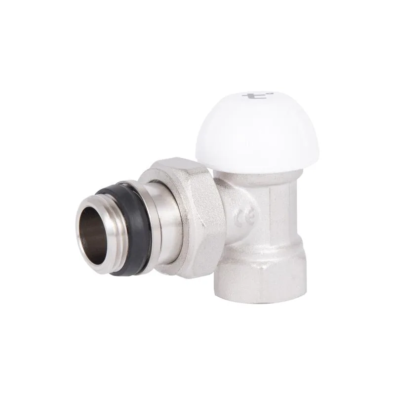 Кран радиаторный угловой 1/2" с антипротечкой латунный SF233W15