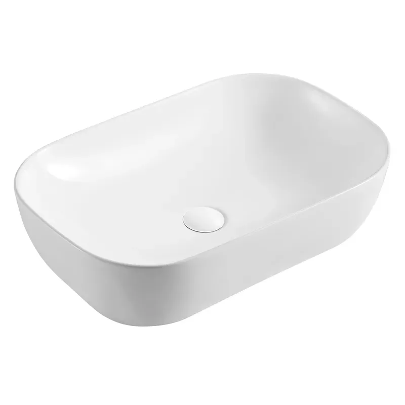 Умивальник накладний Mixxus Premium керамічний 610x400x145 мм Білий