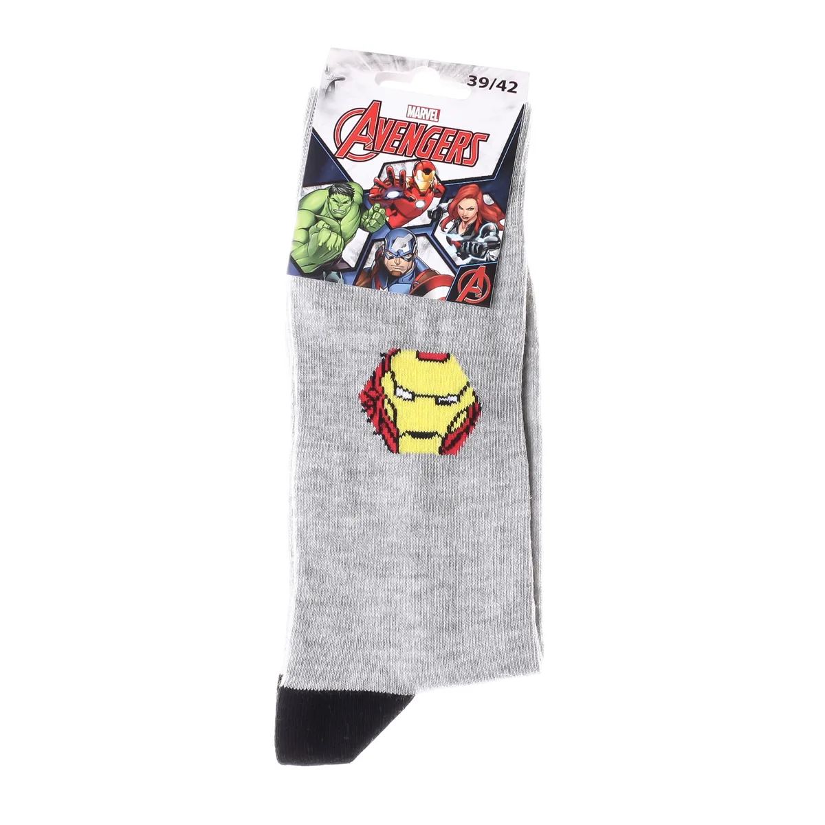 Шкарпетки MARVEL хлопковые 39-42 светло-серые
