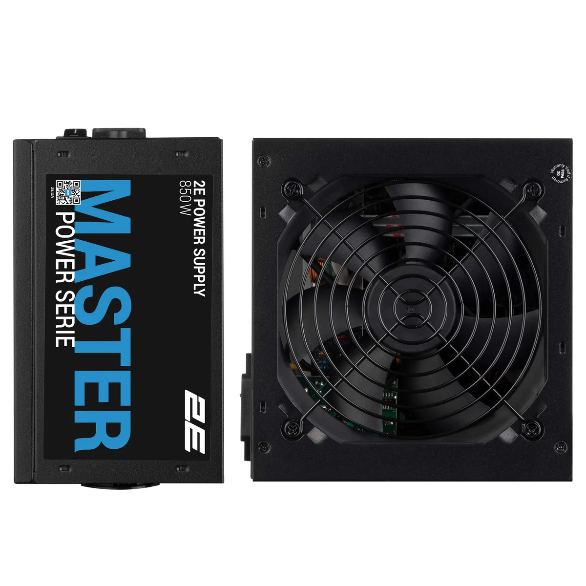 Блок живлення 2E Master Power  (850W), >80%, 80+ White, 120мм, 1xMB 24pin(20+4), 1xCPU 8pin(4+4), 3xMolex, 5xSATA, 4xPCIe 8pin(6+2)