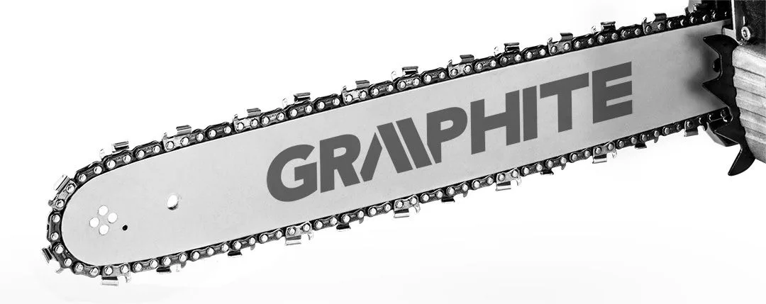 Бензинова ланцюгова пила GRAPHITE 40/45 см, 2 кВт, 2.7 к.с., 52 см3, 5.53 кг.