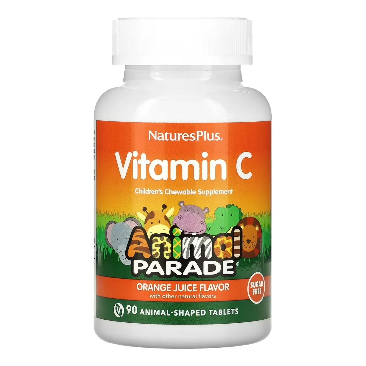 Вітамін C для дітей Nature's Plus жувальні таблетки без цукру 90 табл веганські