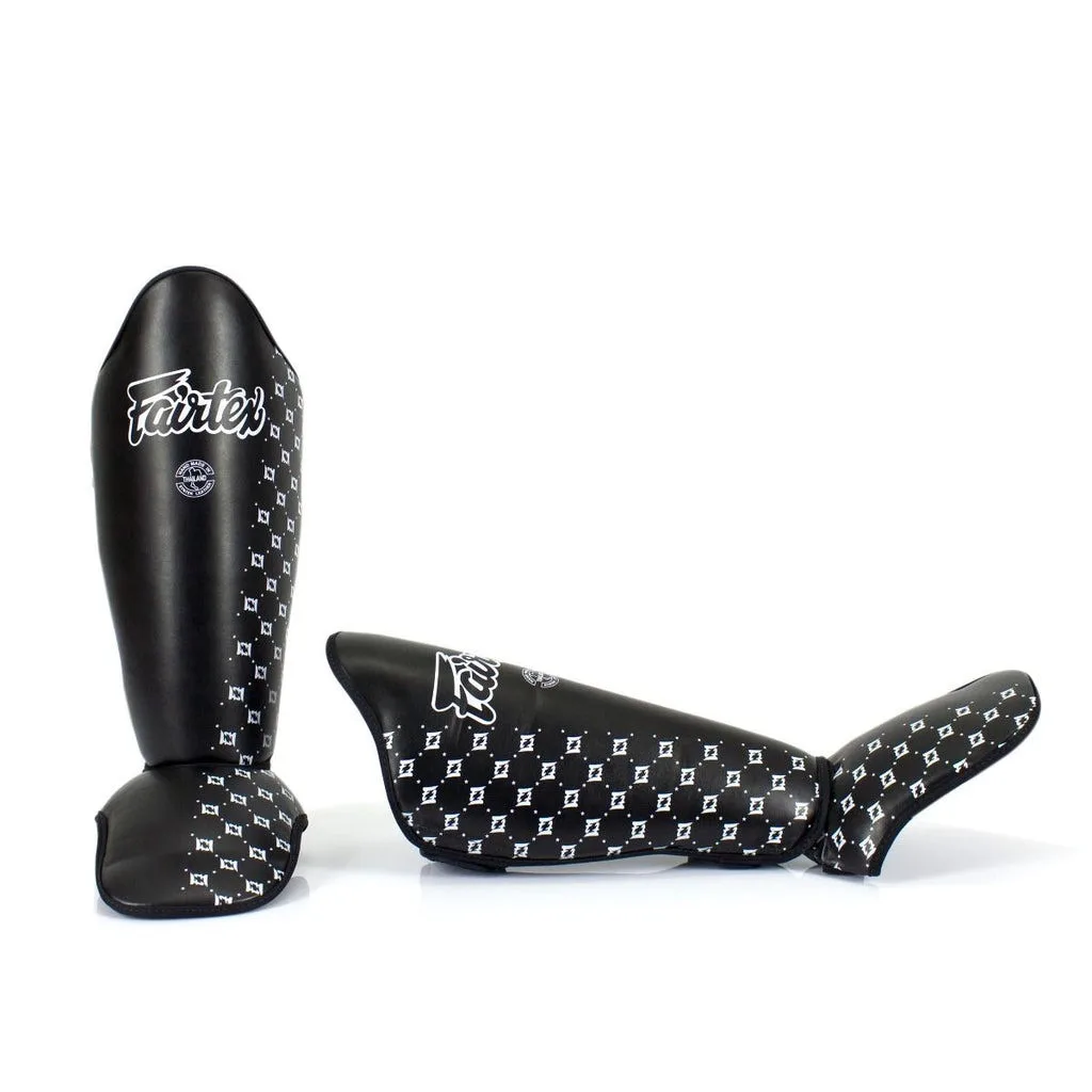 Захист гомілки та стопи Fairtex синтетична шкіра L чорний