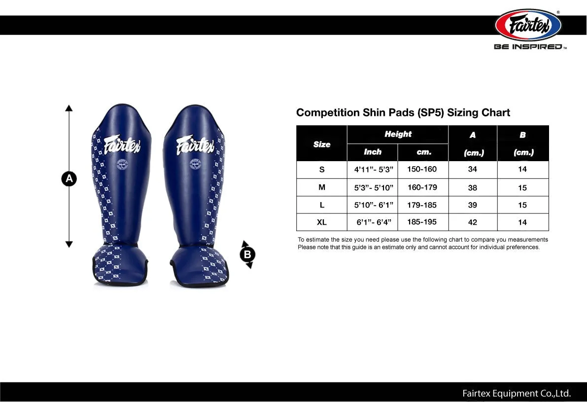 Захист гомілки та стопи Fairtex синтетична шкіра L чорний