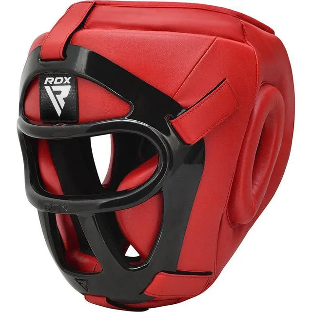 Боксерський шолом RDX PU-шкіра M Червоний