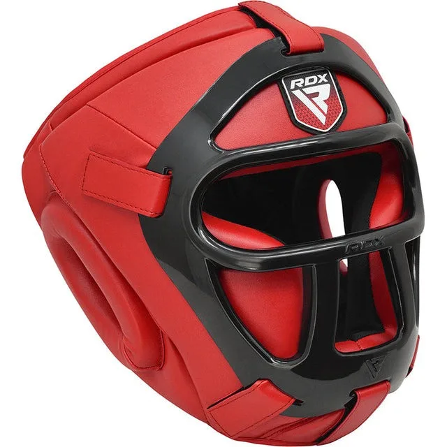 Боксерський шолом RDX PU-шкіра M Червоний