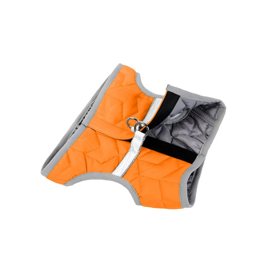 Шлея м'яка S2 43-45 см Нейлон Помаранчева AiryVest ONE