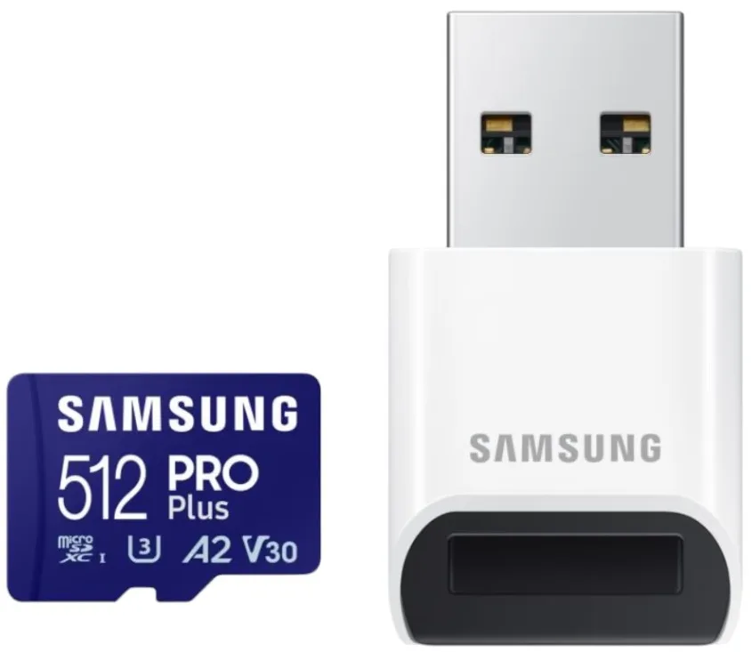 Карта пам'яті Samsung microSDXC 512ГБ Class 10 UHS-I PRO Plus