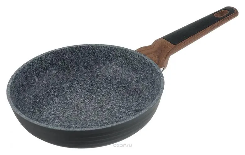 Сковорода Fissman Diamond Grey 24 см з антипригарним покриттям EcoStone