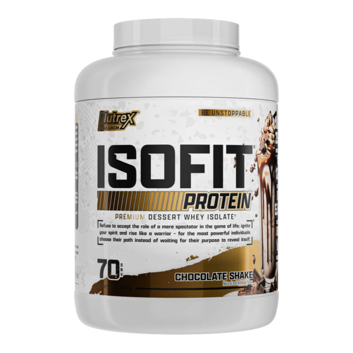Isofit сироватковий ізолят 70srv шоколадний 25 г білка 12 г EAA 6 г BCAA