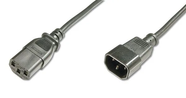 Кабель живлення DIGITUS C13 > C14, 1.8м, чорний
