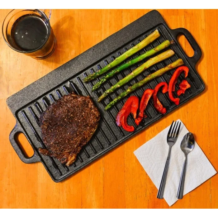 Чавунна плита планча GRILLI 46х23 см чорна
