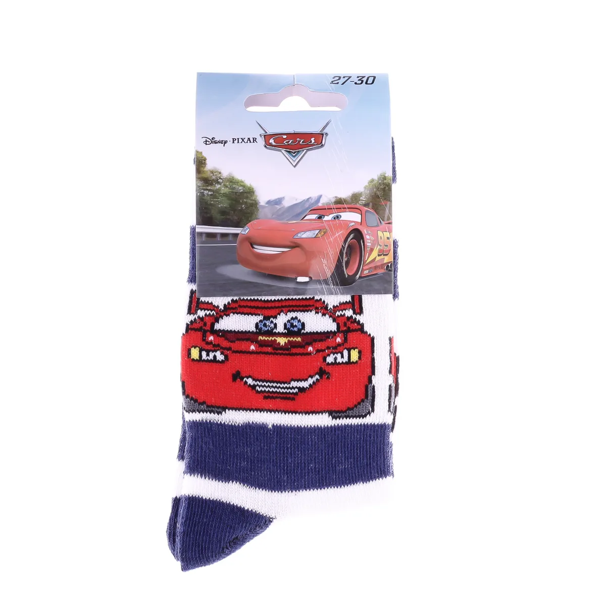 Шкарпетки CARS 65% бавовна 31-34 білий-синій