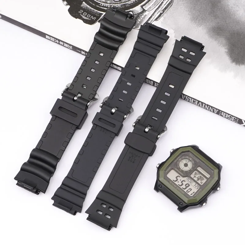 Ремінець Casio полімер 18 мм чорний