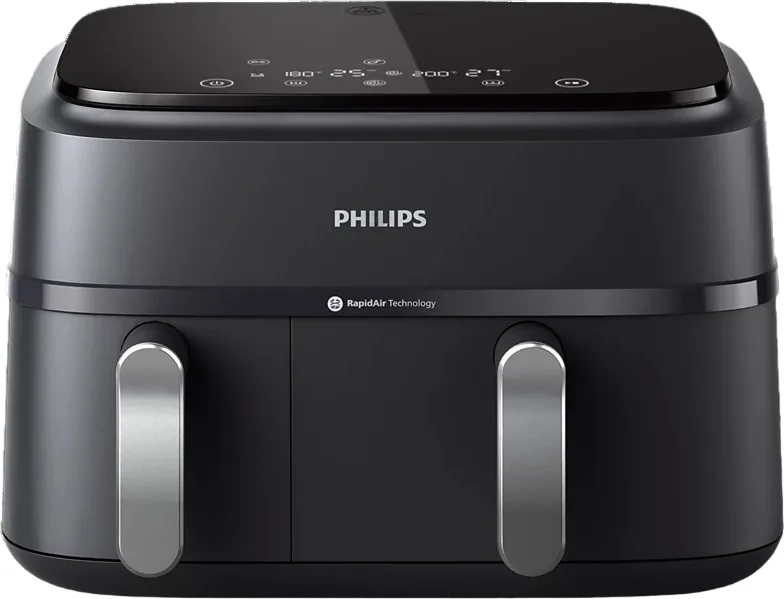 Мультипіч Philips Ovi Dual Series 3000, 2750 Вт, чаша 6+3 л, сенсорне управління, 2 контейнери, 8 автоматичних програм, пластик.