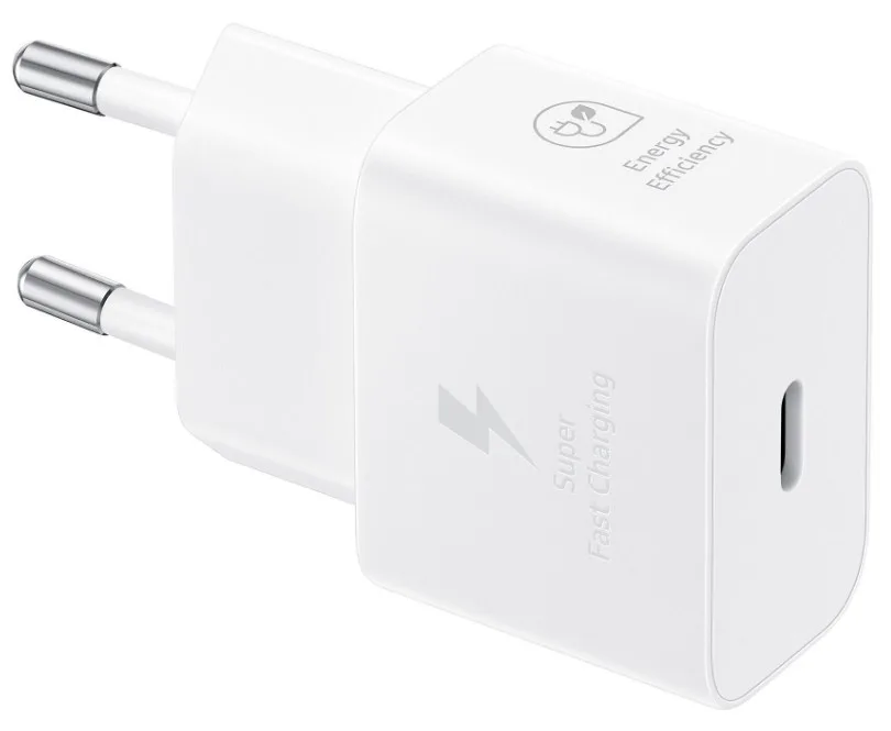 Мережевий зарядний пристрій Samsung 25 Вт USB Type-C Білий