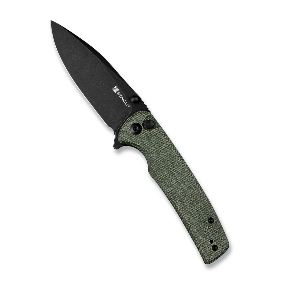 Ніж складаний Sencut 9Cr18MoV 88,2 мм зелений Micarta