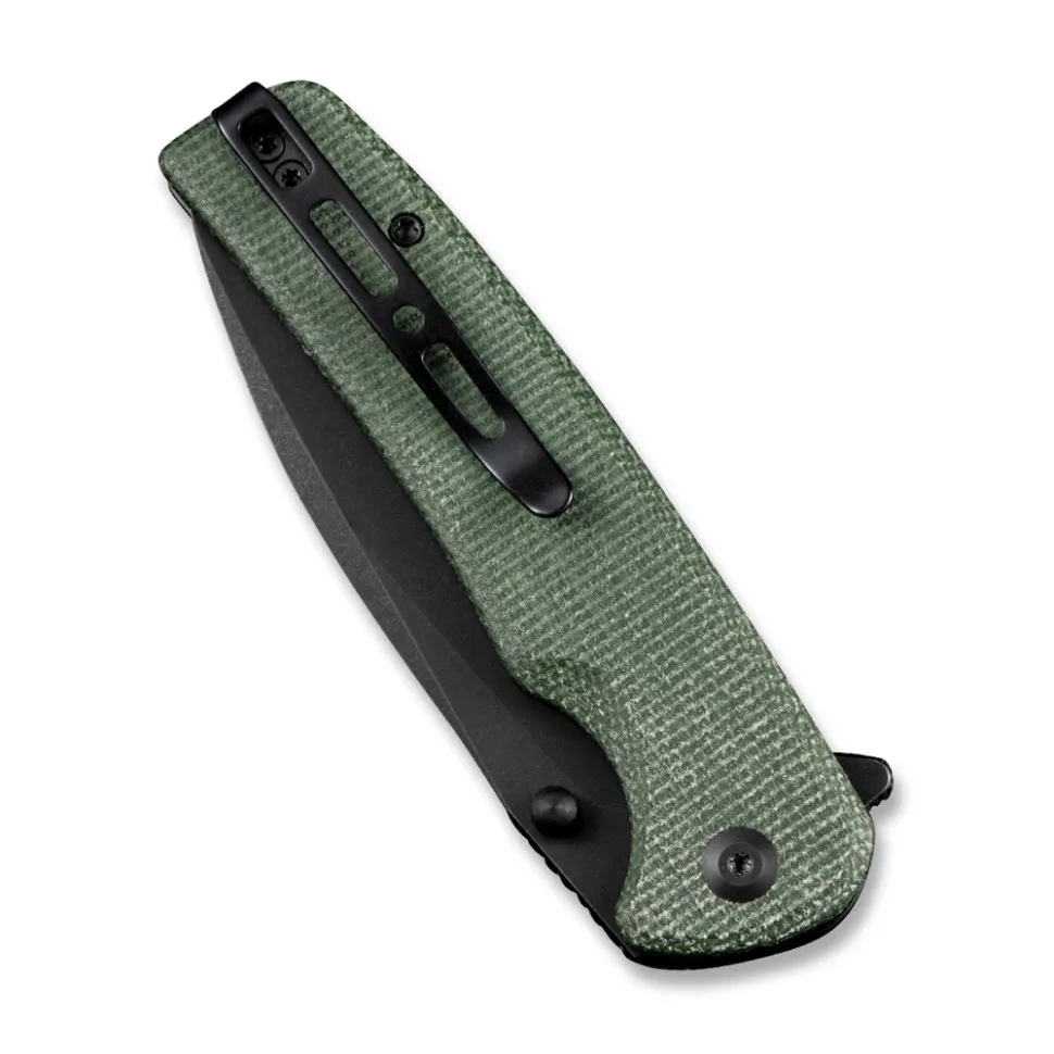 Ніж складаний Sencut 9Cr18MoV 88,2 мм зелений Micarta