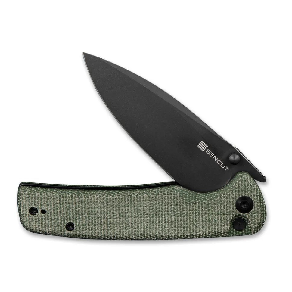 Ніж складаний Sencut 9Cr18MoV 88,2 мм зелений Micarta