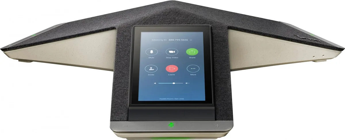 SIP-конференц телефон Poly Trio C60, 3 x Omni Mic, радіус дії 6,1 м, RJ45, USB-A, Micro USB, Bluetooth 4.2, WiFi, PoE, сірий