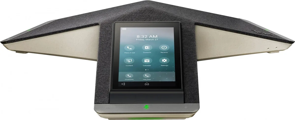SIP-конференц телефон Poly Trio C60, 3 x Omni Mic, радіус дії 6,1 м, RJ45, USB-A, Micro USB, Bluetooth 4.2, WiFi, PoE, сірий
