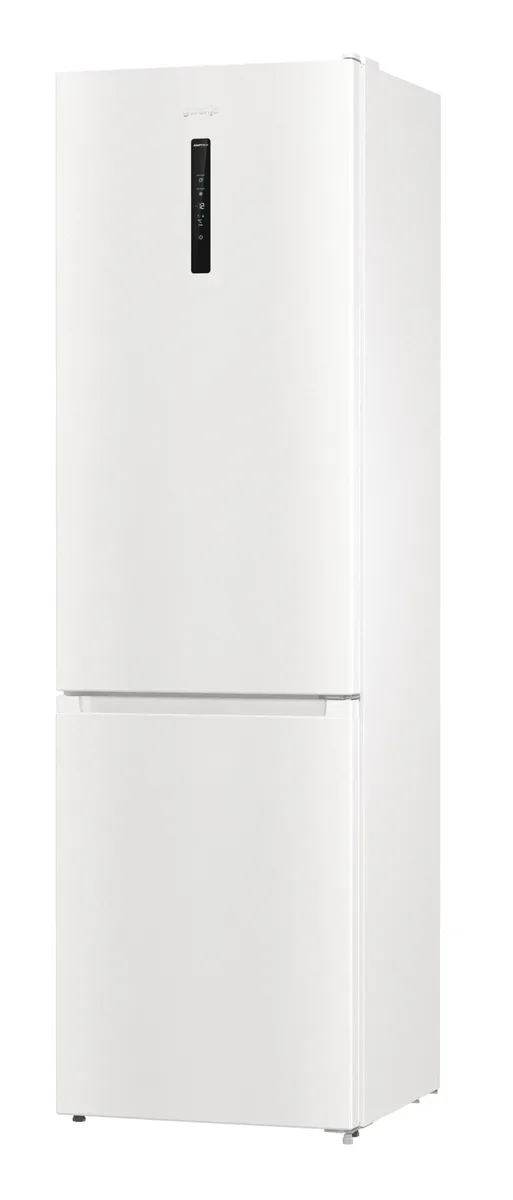 Холодильник Gorenje NRK6202AW4 с нижней морозильной камерой, 200х60х60 см, 2 двери, объем 235(96)л, класс энергоэффективности А++, Total No Frost, Зона свежести
