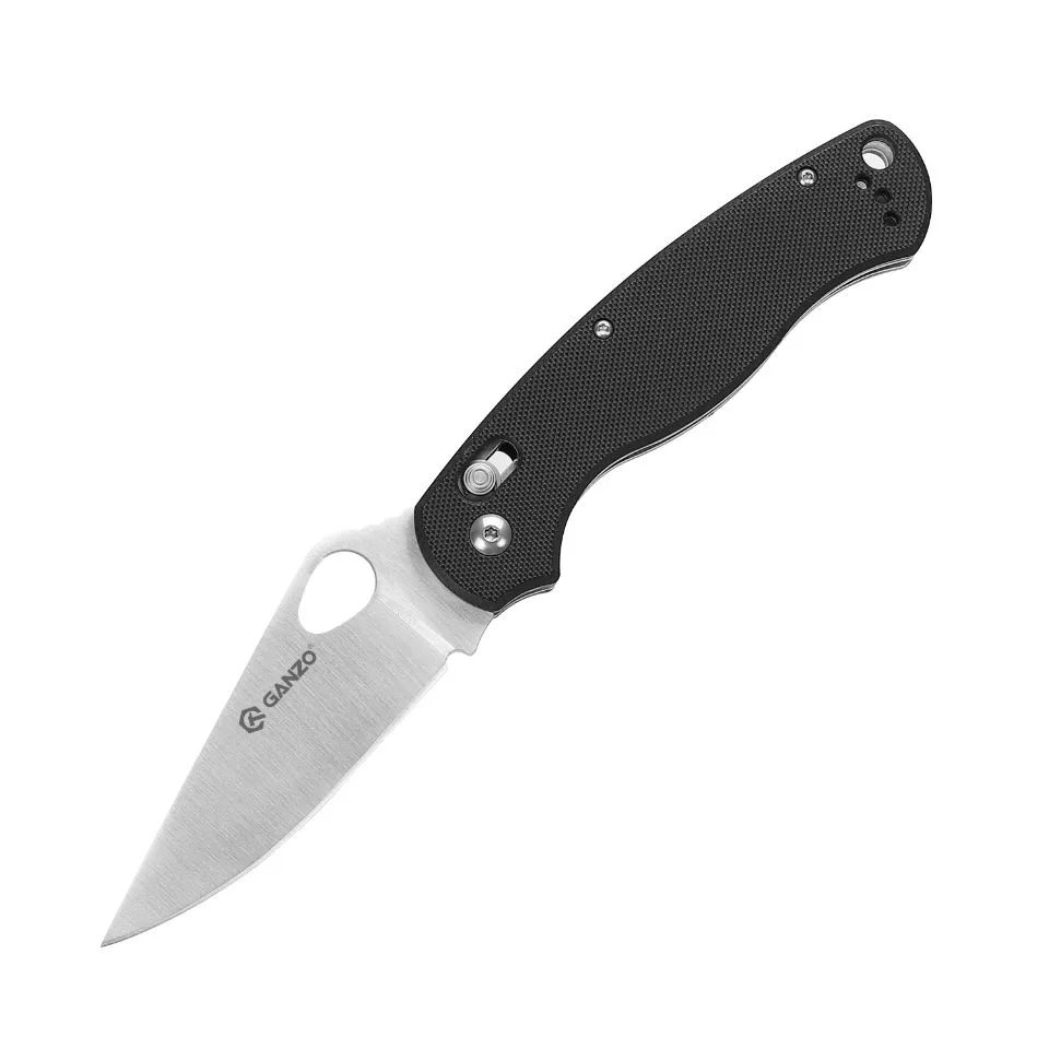 Складаний ніж Ganzo 87 мм 440C чорний G10