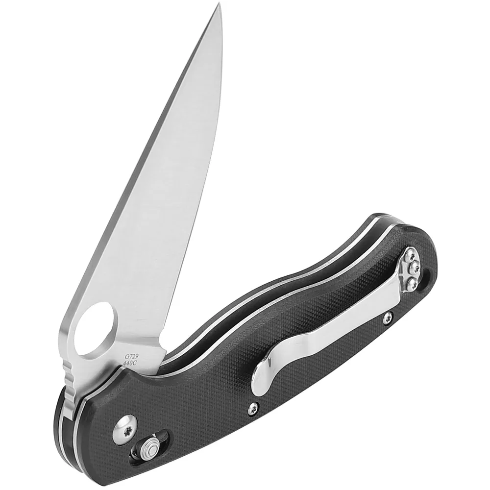 Складаний ніж Ganzo 87 мм 440C чорний G10