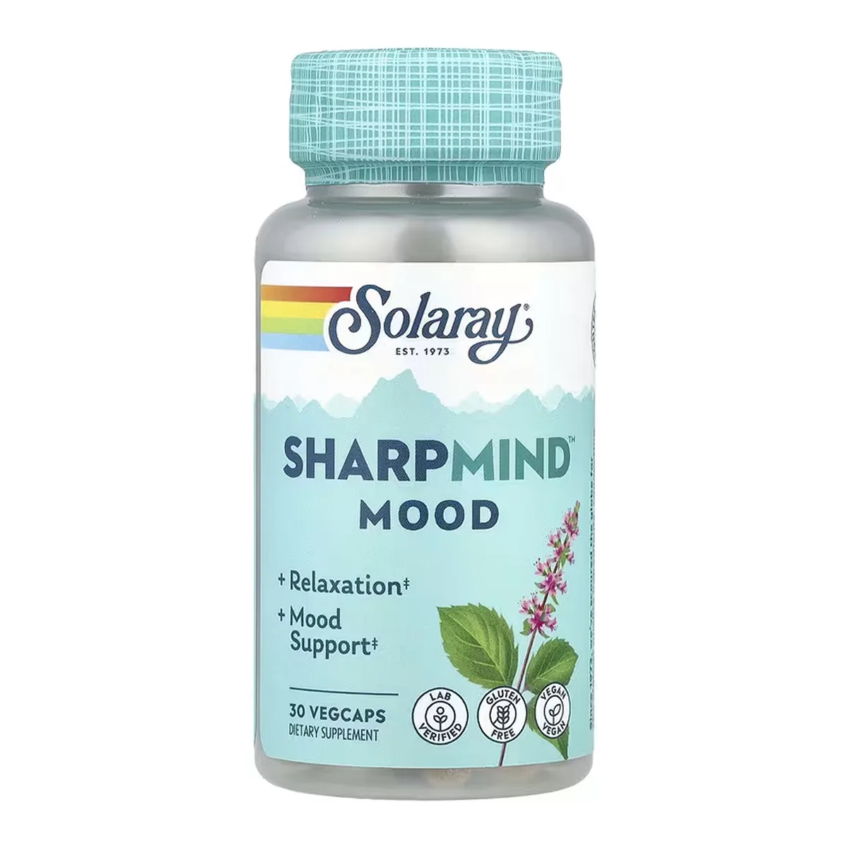 Solaray SharpMind Nootropics 30 vcaps Веганська добавка для настрою та релаксації