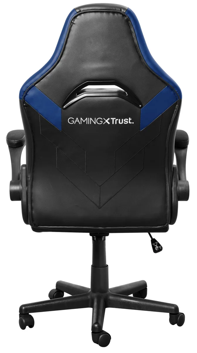 Крісло Trust GXT703B Riye, ПУ шкіра, Foldable Armrests, синій