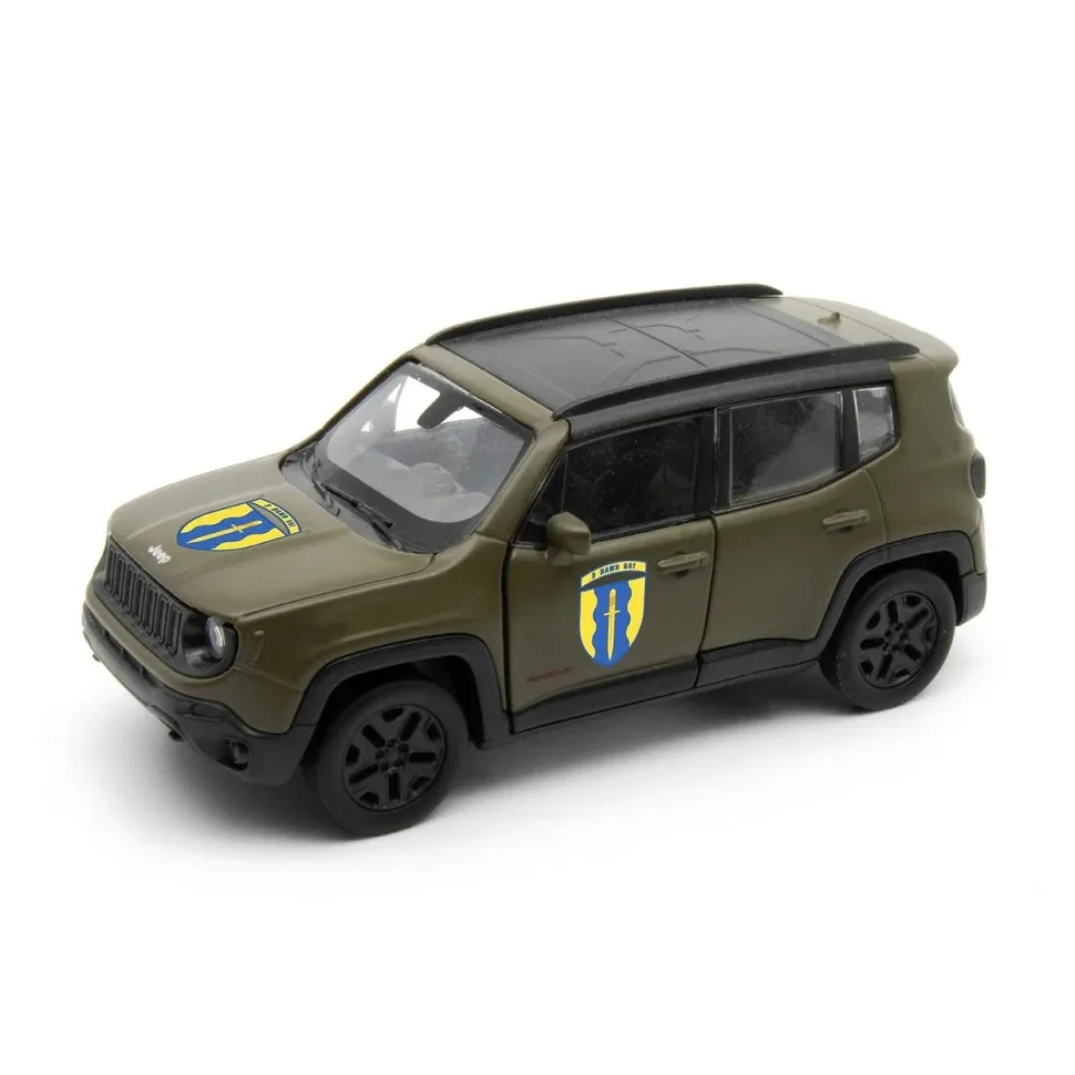 Автомодель TechnoDrive Шеврони Героїв JEEP RENEGADE TRAILHAWK 1 43 Червоний