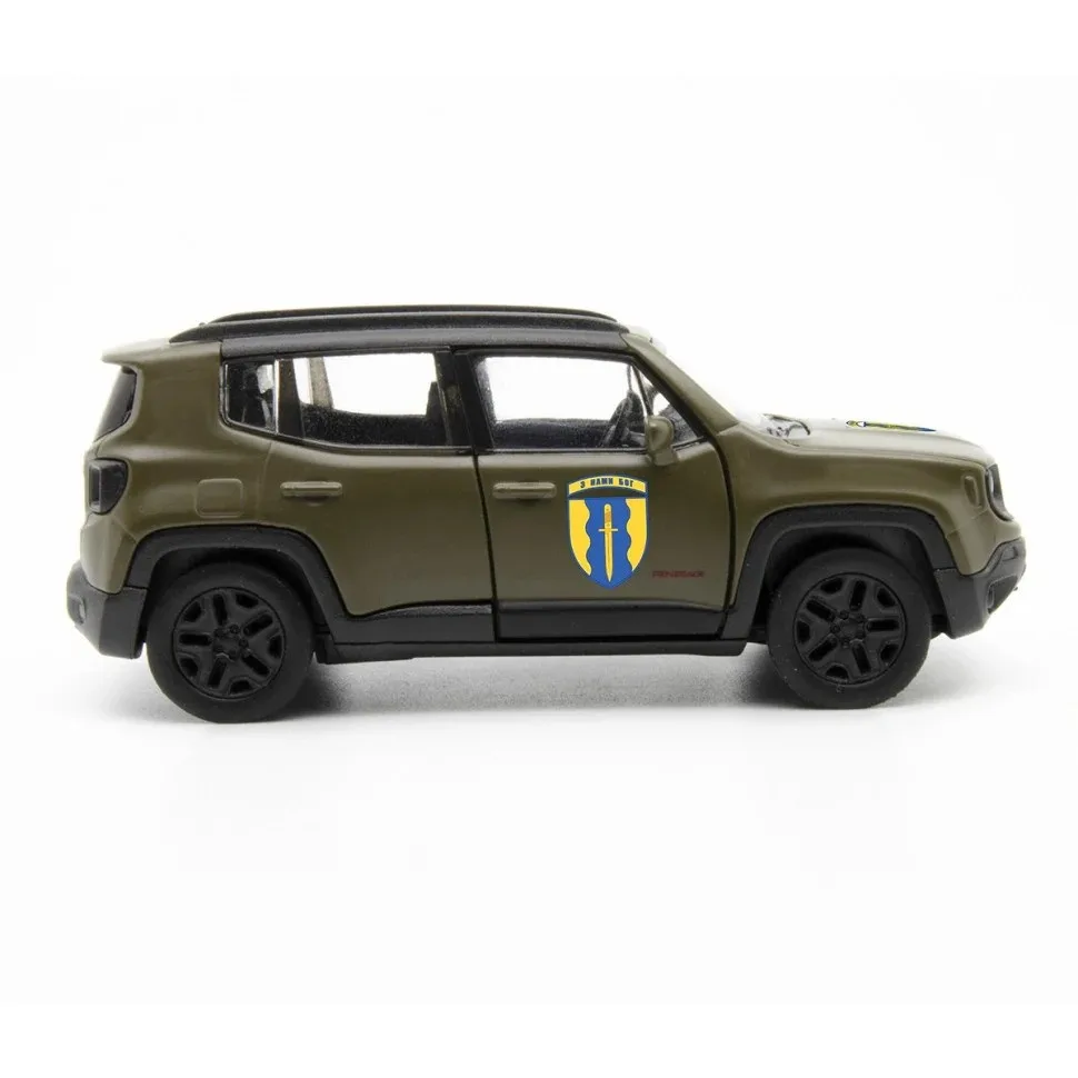 Автомодель TechnoDrive Шеврони Героїв JEEP RENEGADE TRAILHAWK 1 43 Червоний