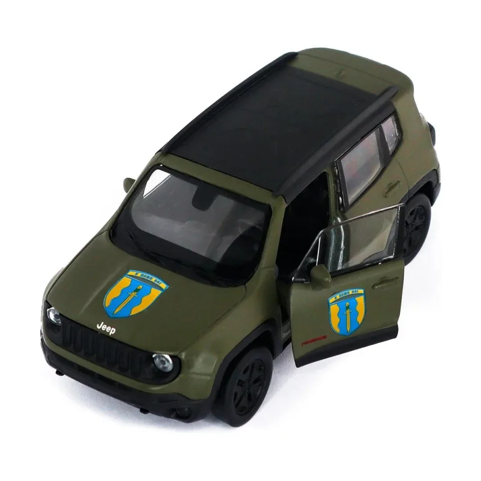 Автомодель TechnoDrive Шеврони Героїв JEEP RENEGADE TRAILHAWK 1 43 Червоний