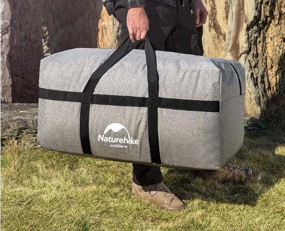 Сумка-баул Naturehike нейлон 78х39х34 см 100 л темно-сірий
