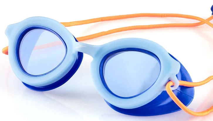 Окуляри для плавання Speedo силікон S блакитний синій помаранчевий