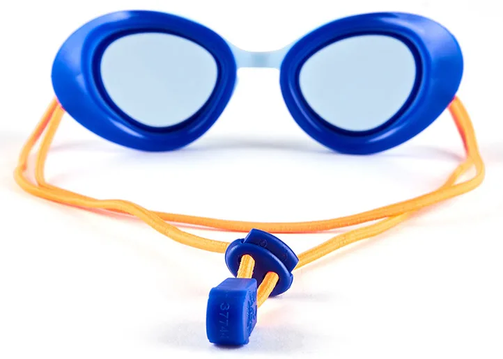 Окуляри для плавання Speedo силікон S блакитний синій помаранчевий