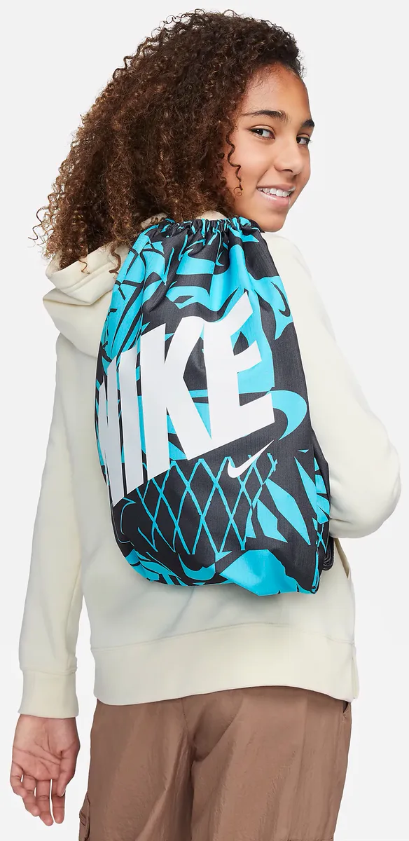 Мішок NIKE 100% поліестер 43х36 см чорний синій білий для дітей